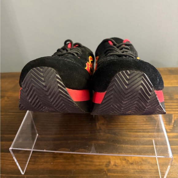 Rare Vintage 90’s Volatile Arson Black & Red Flame Platform Sneakers Women’s 8.5 - Picture 9 of 14